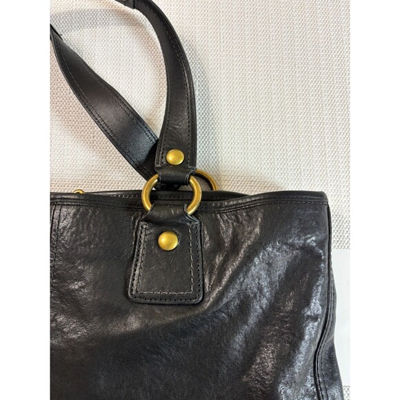 COACH XL Gigi 65th Anniversary Legacy Leather Tote, Black Great Condition, 11131 - Picture 7 of 13
